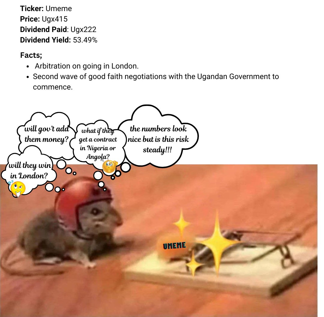 CrestedCapital's tweet image. From the board chair&apos;s remarks @patrickbitature at @UmemeLtd &apos;s AGM last week, is the Umeme stock a buy, sell or a hold?