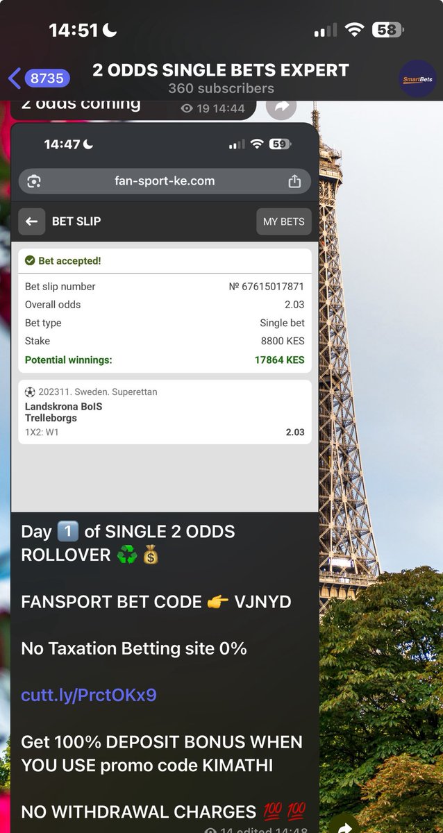 Enjoy 2 odds single bets here in our channel t.me/+hg2ZzRe3o4wzZ…

Well analyzed single bets with a very high winning rate .

Bet smarter 💰🔥🔥