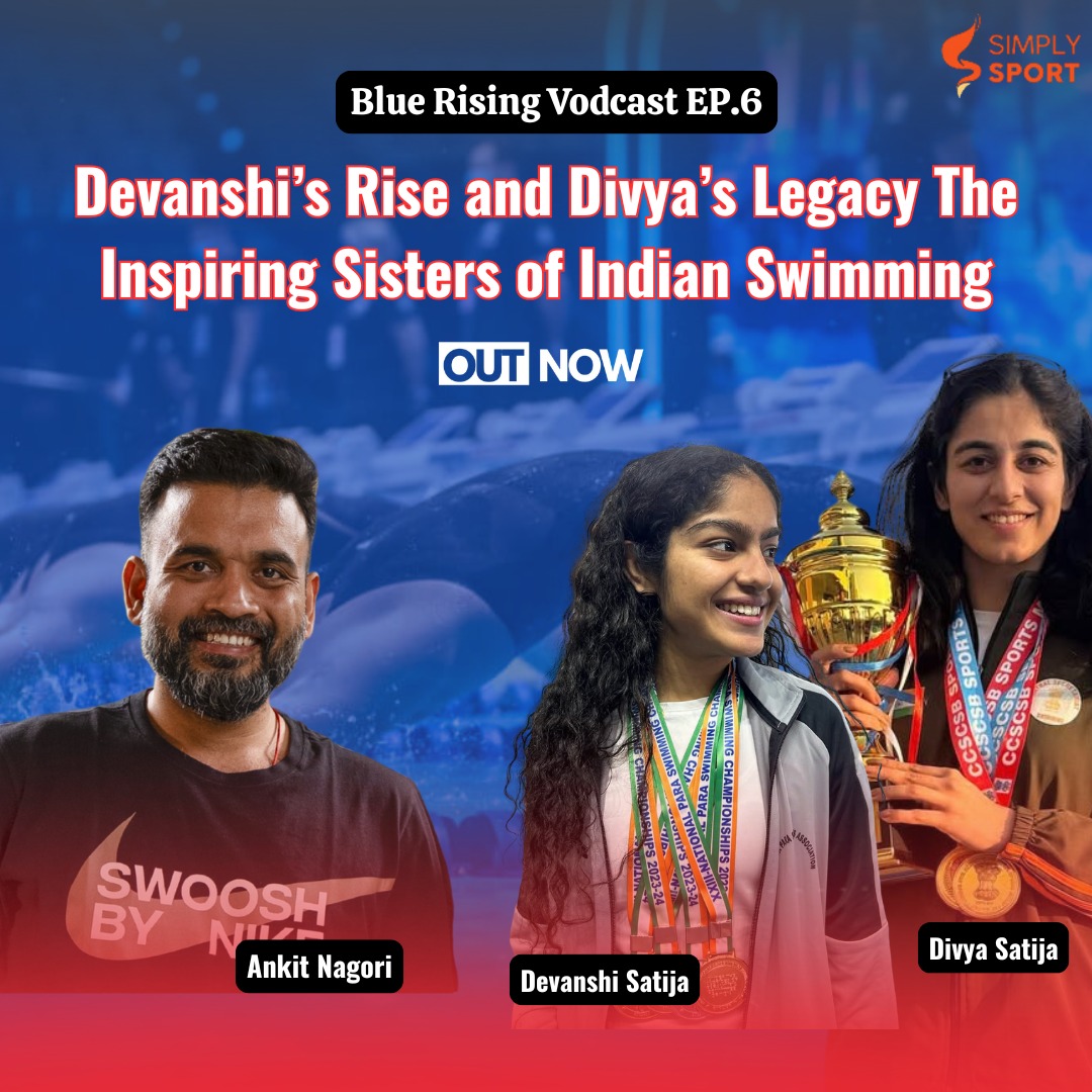 _SimplySport's tweet image. Meet the Satija Sisters! Devanshi (Asian Para Games medalist) & Divya (national butterfly record holder) share their inspiring journey from Faridabad to glory. Watch Ep. 6 of Blue Rising Vodcast now! @ankitnagori27 @sportshonours
youtu.be/fqMhBHQgLY8
#BlueRising #Vodcast #SSF