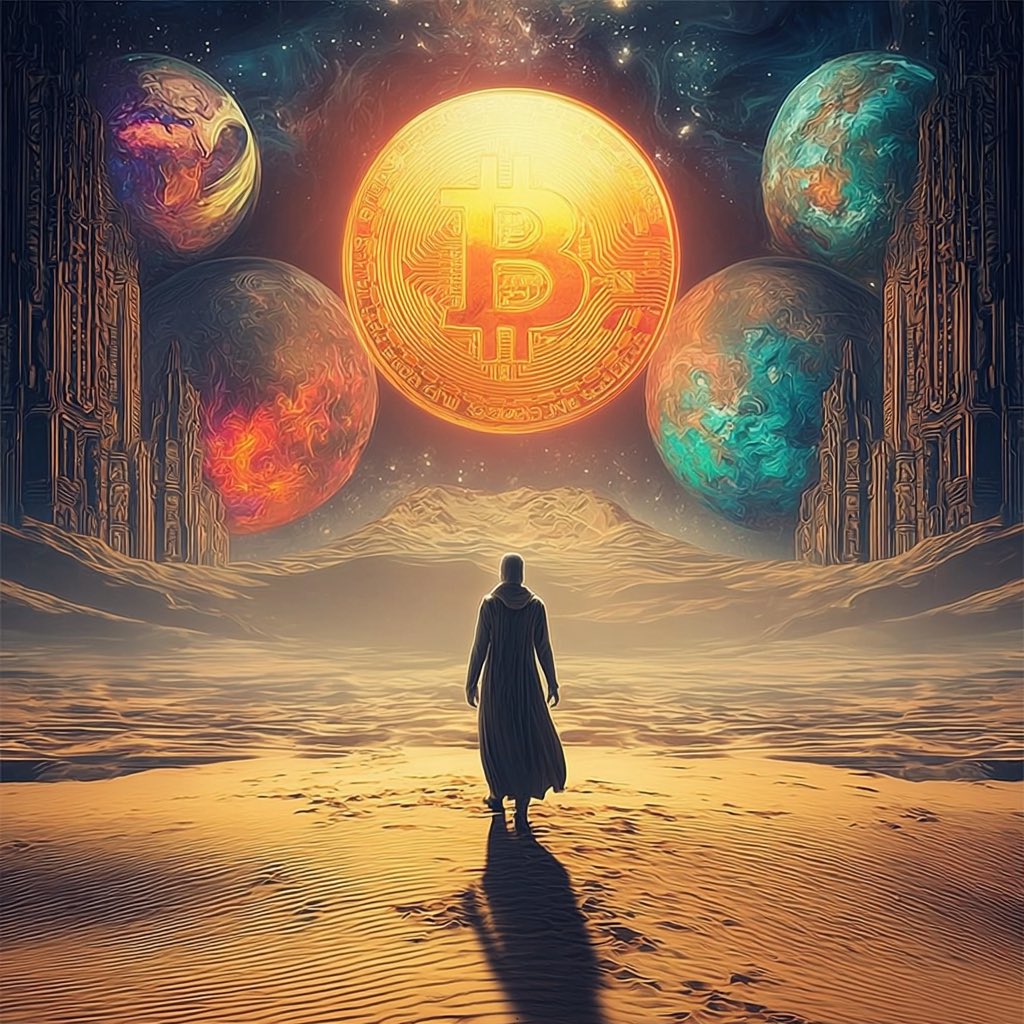 ArtByBaraka's tweet image. 🌕 Rise and Shine 🌕
Start your day with the glow of Bitcoin lighting up the cosmos
#GoodMorning #Bitcoin #Crypto