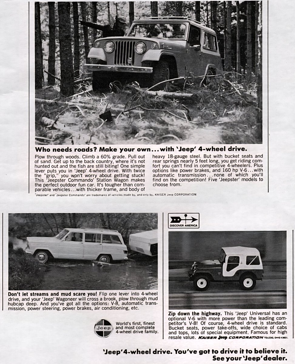 Legendary1941's tweet image. Jeep Turnpike, circa 1968! Happy Monday!
..................
#dailyjeeps #monday #mondayvibes #mondaymood #legendary1941 #jeep #jeeplife #farm #farmlife #farmjeep #army #WWII #military #war #willys #vintage #legends