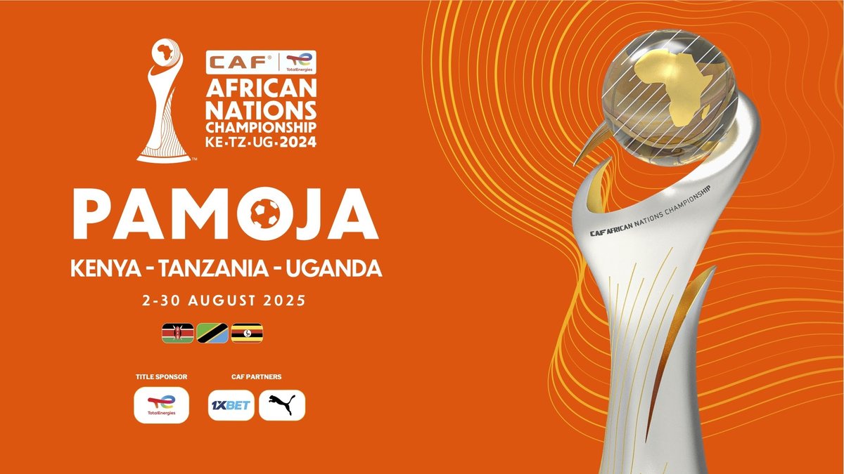 DanielOkwee's tweet image. The Confédération Africaine de Football (CAF) has officially launched the campaign for the much-anticipated TotalEnergies CAF African Nations Championship (CHAN) 2024, unveiling the tournament’s official poster and theme under the banner "PAMOJA".