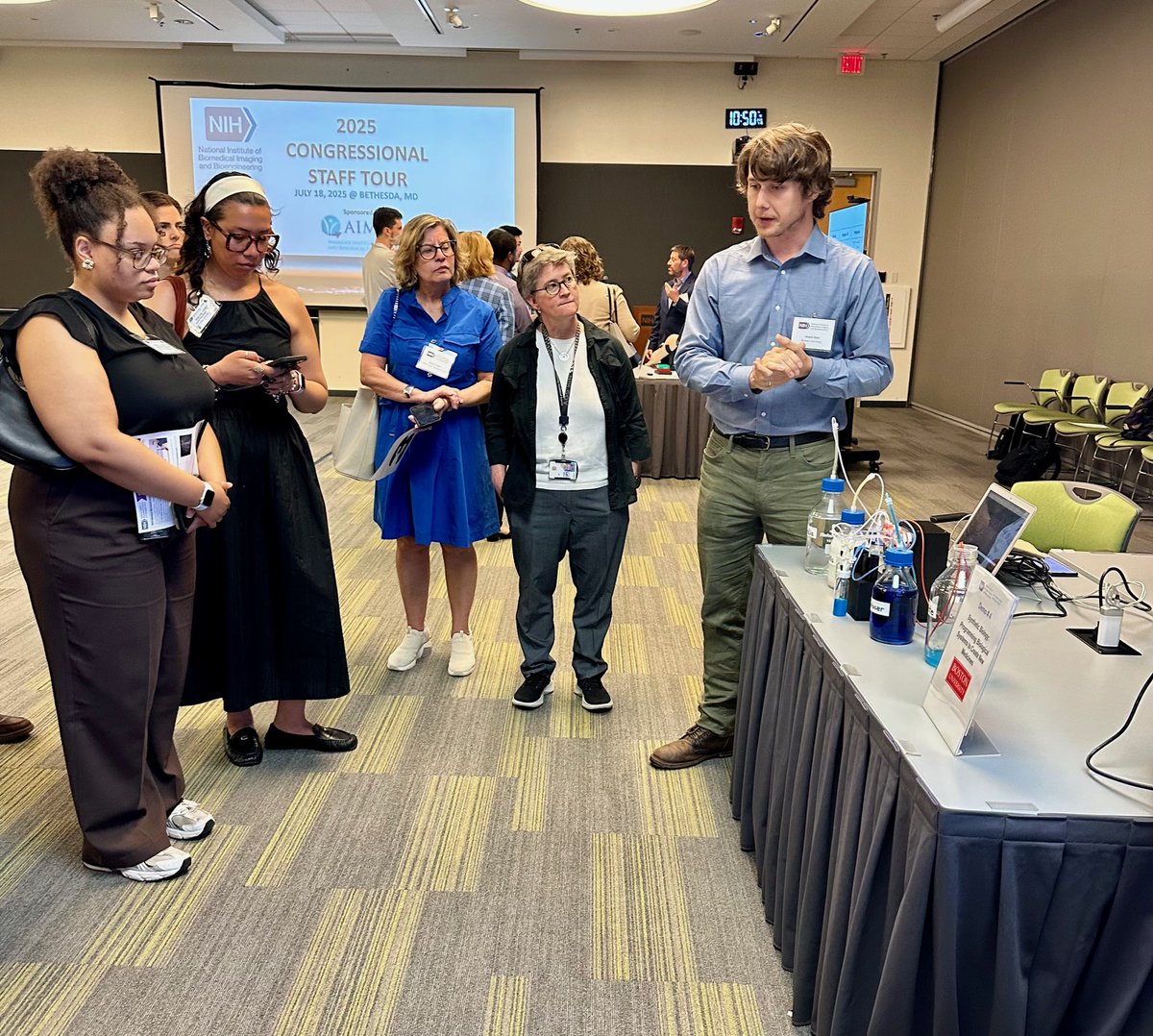 MoKhalilLab's tweet image. We traveled to DC to talk to Congressional Staffers about the impact of @NIH @NIBIBgov funding. It enables us to develop synthetic biology tools to advance cell & genetic medicines for patients in need. REPOST to deliver the message that SCIENCE saves lives & makes America great!