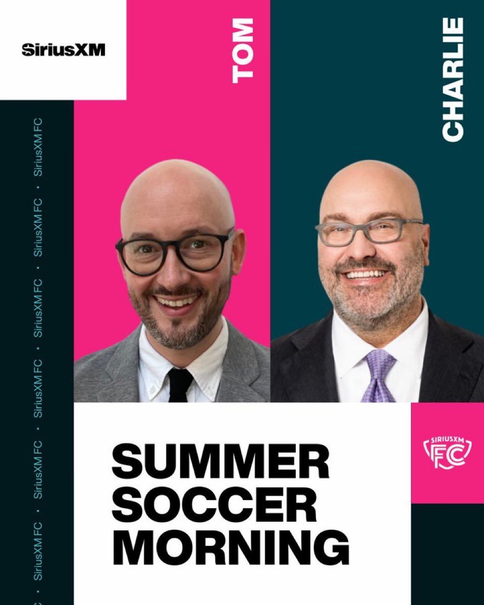 SiriusXMFC's tweet image. SUMMER SOCCER MORNING IS LIVE!!!
Tom is in Austin for the MLS All-Star Game!
@Jaimefmacias goes around MLS
@pegnarol on Serie A
@asli_pelit on the Women's EUROs & more!
LISTEN HERE - sxm.app.link/siriusxmfc
