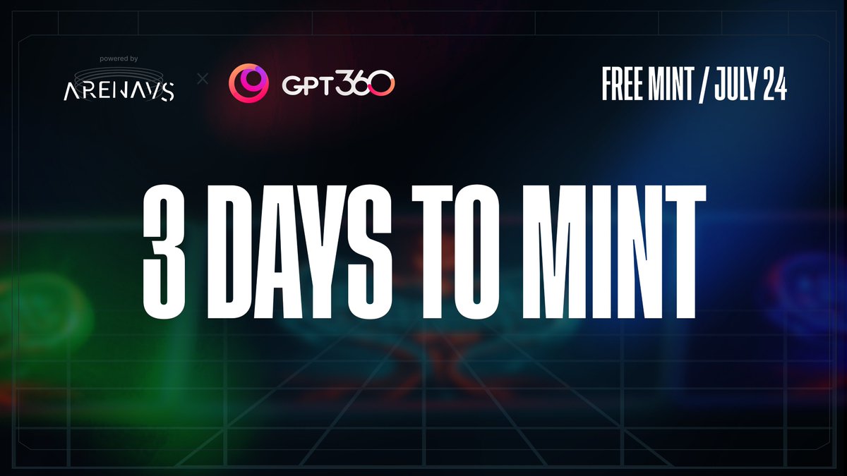 The countdown is on ⏳

Only 3 days until <a href="/GPT360_Official/">GPT360</a> Hyperboard NFT drops on <a href="/base/">Base</a>.

Free Mint. Early access. Core tools. Future airdrops. All packed in.

🐝 BeeOS holders already whitelisted. Don’t miss it🚀

📅 Mint: July 24

✅ Secure WL via quest: