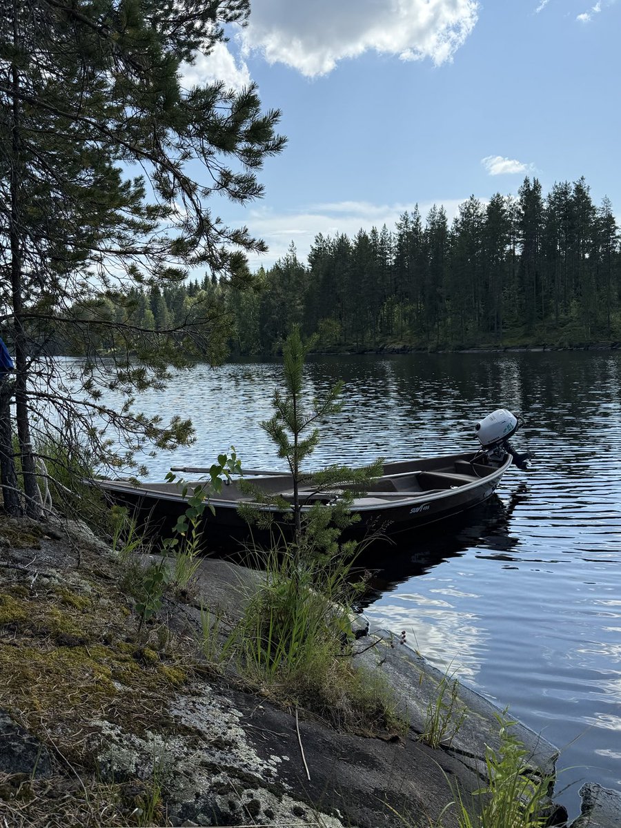 Läheisessä saaressa Kuttajärvellä uintiretkellä. Kesä on parhaimmillaan ☀️🏊‍♂️