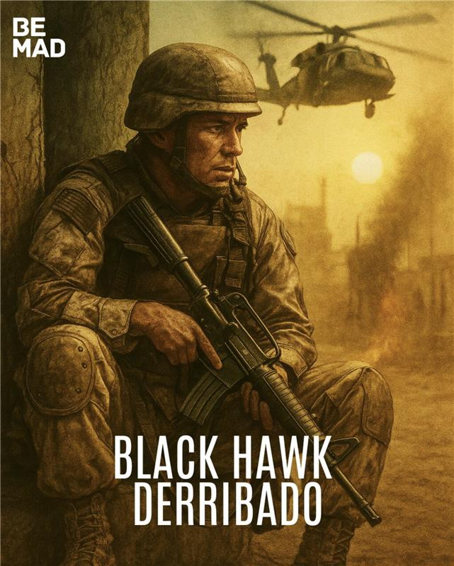 "Los Rangers del Ejército americano y los miembros de la élite Delta Force son enviados a Mogadiscio, Somalia, como parte de una operación de paz"

💥Black Hawk Derribado a las 22:30H en #BeMad, el canal de los #LocosPorElCine 🍿ver.tw/oobkw29