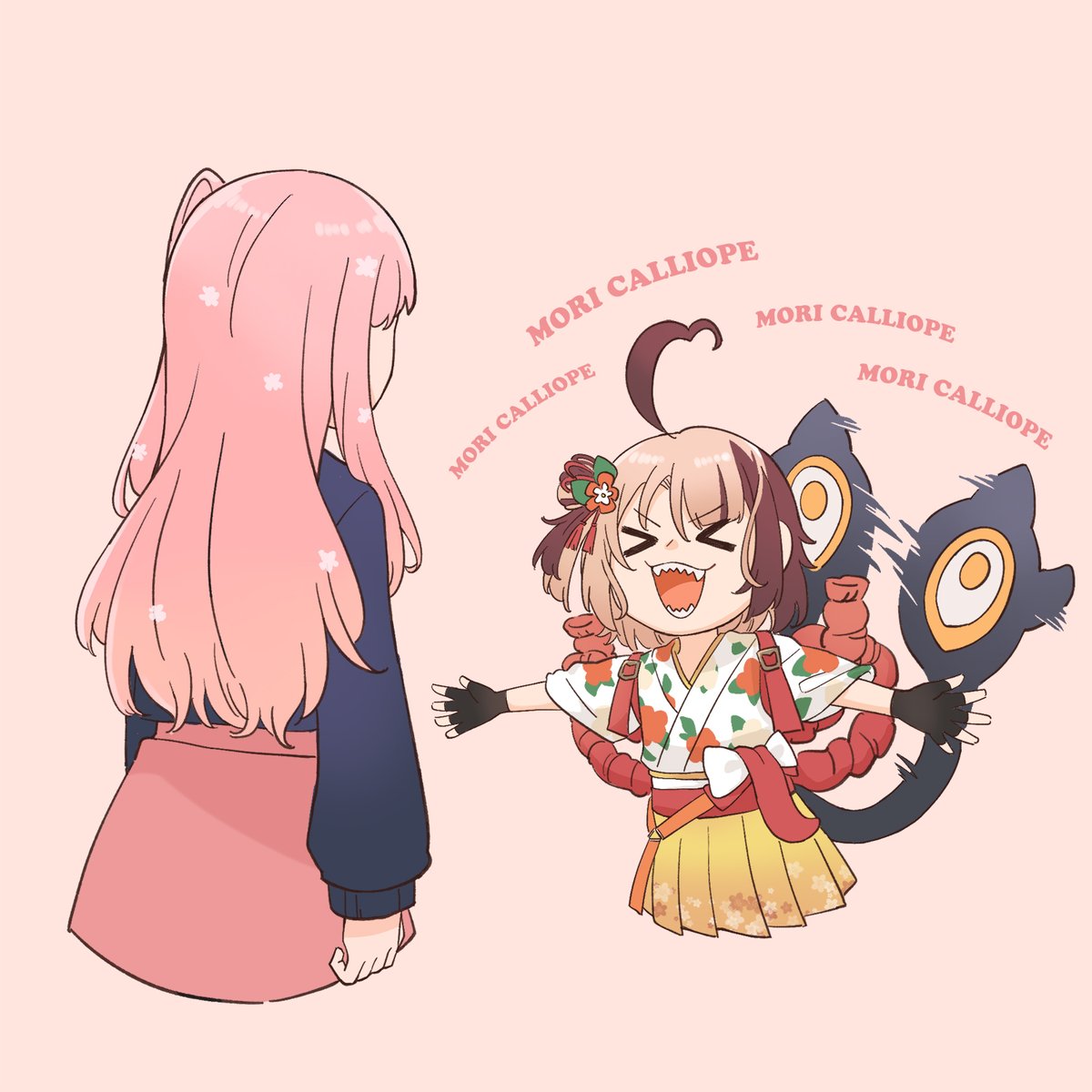 blueplankton's tweet photo. 🩷🧡
#rkggk #callillust https://t.co/lYKW9A4NQU