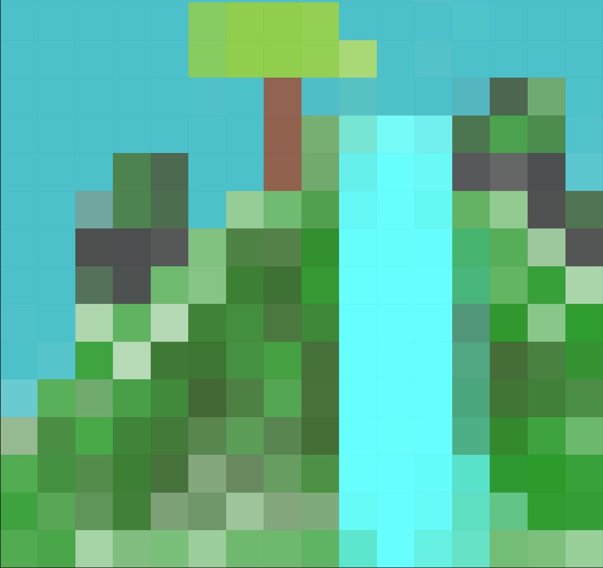 miaforrestphoto's tweet image. My eight year old sons pixel art 👾
“Waterfalls in a forest”