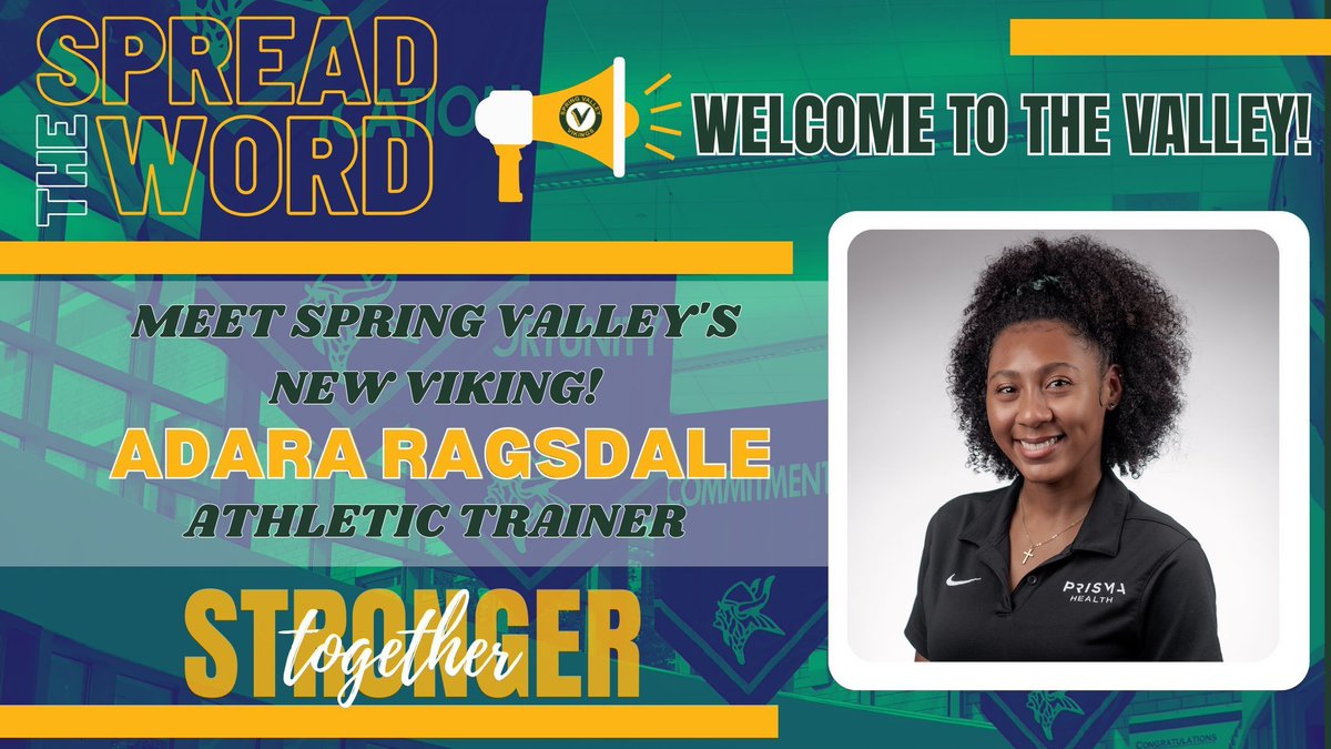 Welcome to the Viking Family, Adara Ragsdale! SVHS is thrilled to have you as our newest member. At the Valley, excellence is our tradition, and we're excited to embark on this journey with you. #STRONGERTOGETHER #VIKING #SVHS