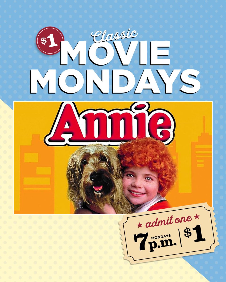 CityofAuroraIL's tweet image. 🍿 $1 Paramount Theatre Classic Movie Monday: Annie
🎥 A spunky young orphan is taken in by a rich eccentric, much to the chagrin of the cantankerous woman who runs the orphanage.
🎟️ Tickets can be bought at the door with cash only. Concessions are also available for purchase,…