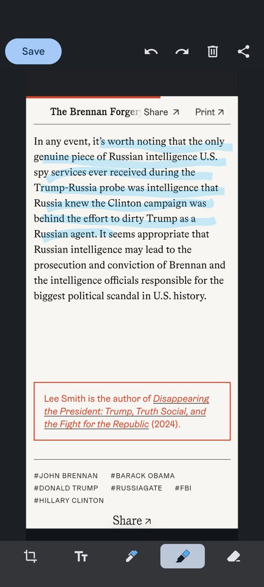 DanProft's tweet image. Very helpful piece by the always incisive @LeeSmithDC who zeros in on the gist of the angles into a potential prosecution of John Brennan.
Read the whole thing @tabletmag here: tabletmag.com/sections/news/…