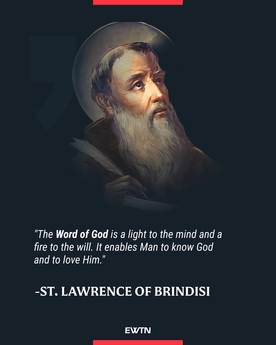 EWTN's tweet image. July 21 is the feast day of St. Lawrence of Brindisi, a Doctor of the Church. He was a diplomat and a missionary, helping Jews convert and combating the spread of Protestantism. ow.ly/vkuE50WpenZ