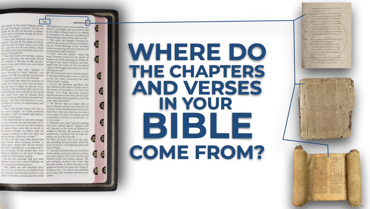 Today’s #manuscriptmonday is all about the chapters and verses in the Bible, the authors didn’t come up with them, so who did? (a 🧵)…