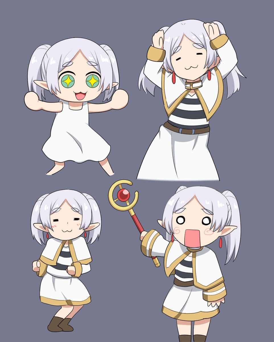 suwaneko10's tweet image. 流行にのりたいフリーレン（色々）