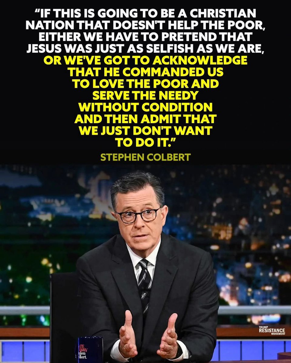 Stephen Colbert's wit and wisdom will be greatly missed among the late night voices.

#ResistTrump