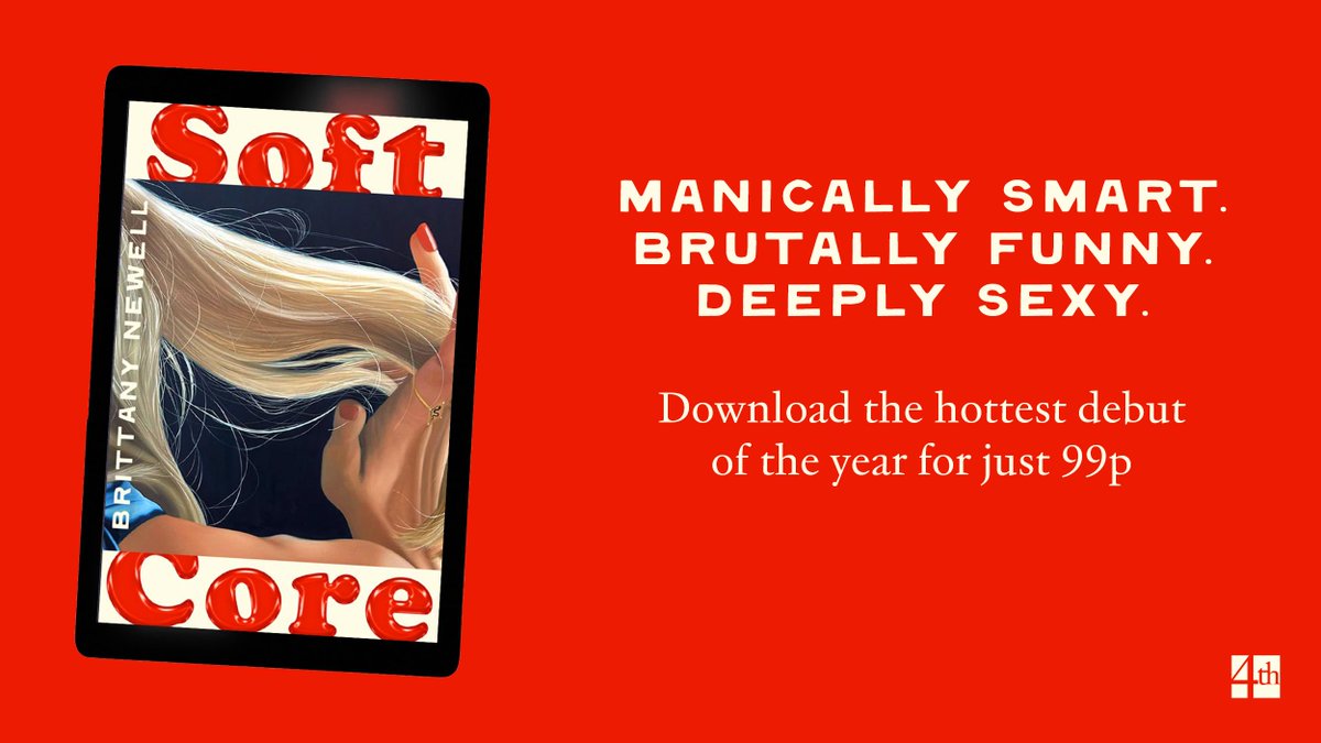 4thEstateBooks's tweet image. Your reminder that SOFT CORE by Brittany Newell is 99p on Kindle for the rest of July!
💋 A blazing novel following a young woman on a wild quest for love and selfhood in San Francisco’s seedy underground for fans of Anora.
👠 ‘Drew me in like a whirlpool’ NICOLA DINAN
