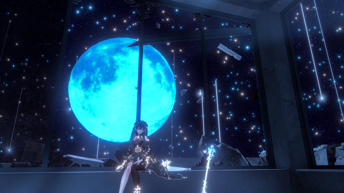 CcMrzero's tweet image. 灿烂的群星在银河里闪动，像一盏盏亮晶晶的银灯
きらびやかな多くの星が銀河の中できらきら輝く銀灯のようだ
찬란한 뭇 별들이 은하수에서 아른거려, 마치 반짝이는 은등 같다
#VRChat #VRChatPhotography #VirtualPhotography #VRC