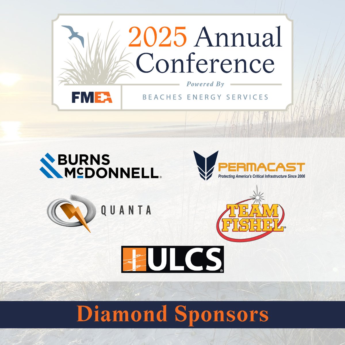 flpublicpower's tweet image. With deepest appreciation, we thank our Diamond Sponsors of the FMEA 2025 Annual Conference—true champions of #PublicPower. Your leadership & investment make it possible for FMEA to foster bold conversations, lasting partnerships, & a stronger future for all of #FLPublicPower.