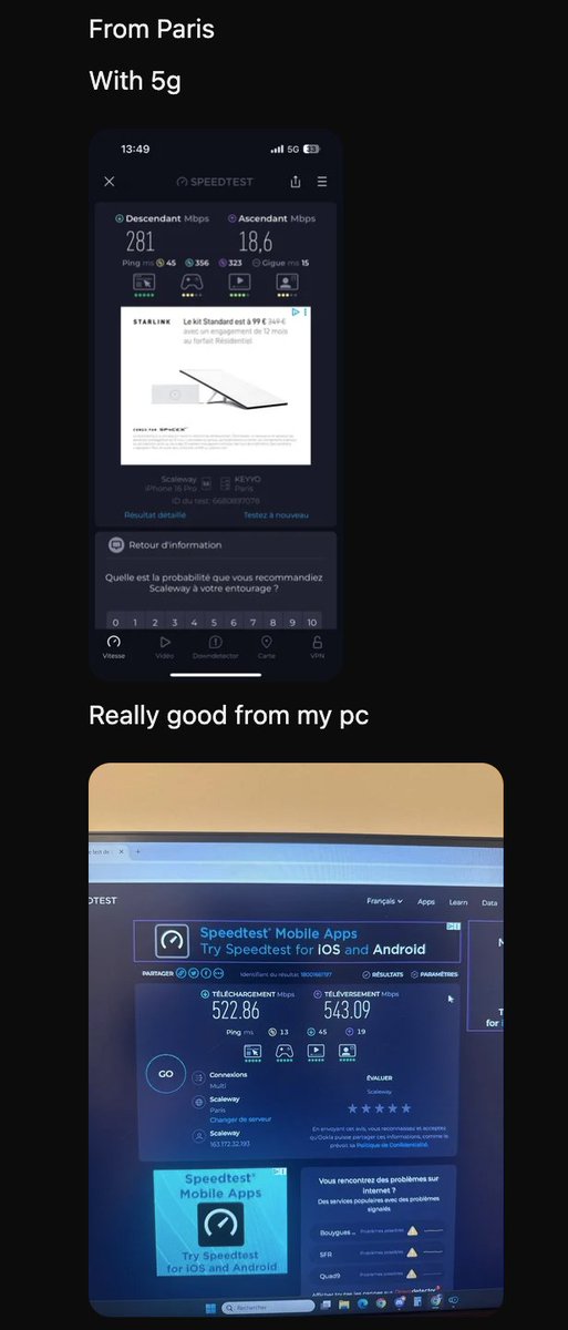 Wondering if our #VPN is any good?

We had a friend in #Paris try it out on their mobile data and WiFi connection. Looks solid, what do you think? 

Ready to $Bonk, but privately?
bonktip.me/tip-ups

#Solana