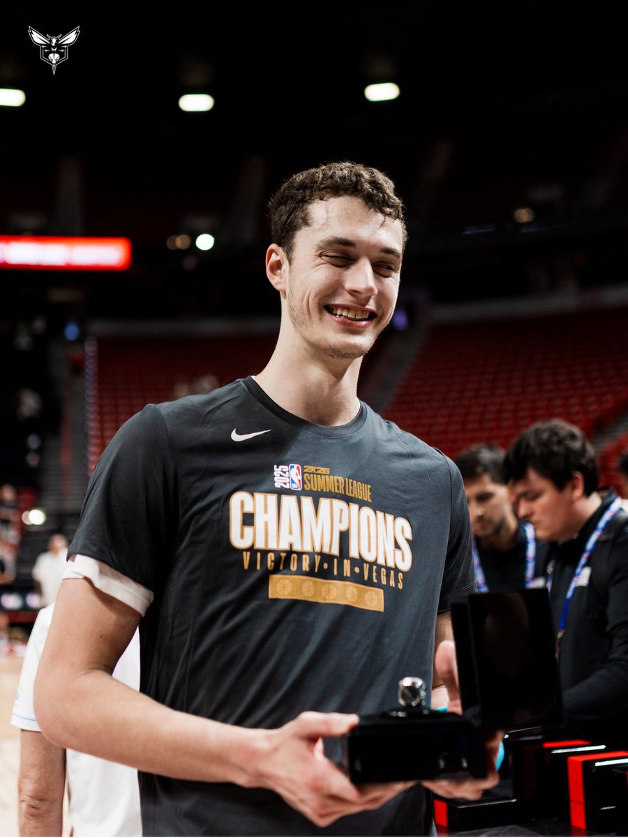 hornets's tweet image. good morning from your NBA summer league champions :)