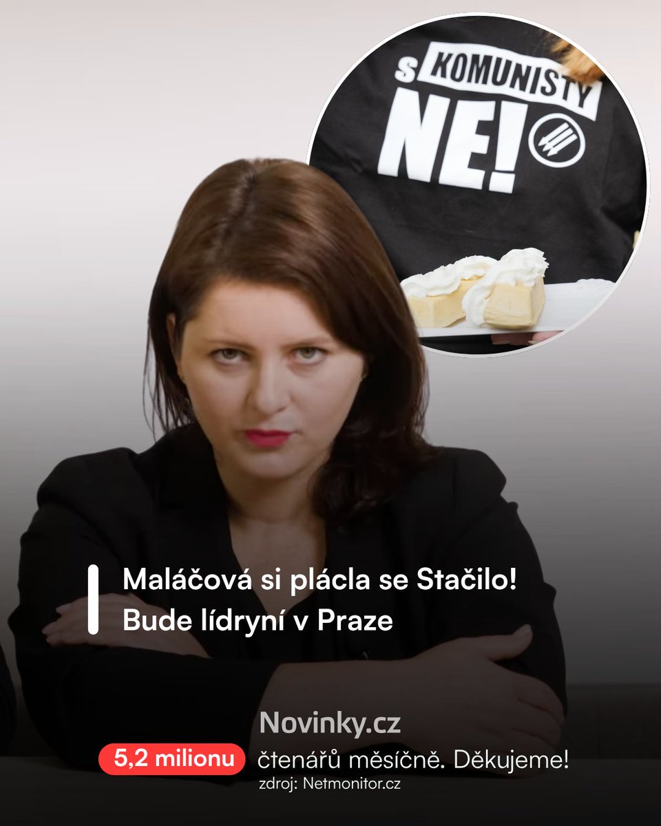 novinkycz's tweet image. ❗V čele pražské kandidátky Stačilo! bude předsedkyně Sociální demokracie Jana Maláčová. První místopředseda strany Lubomír Zaorálek bude krýt záda v Moravskoslezském kraji celostátní lídryni Stačilo! a předsedkyni komunistů Kateřině Konečné. Informovali o tom v pondělí zástupci…