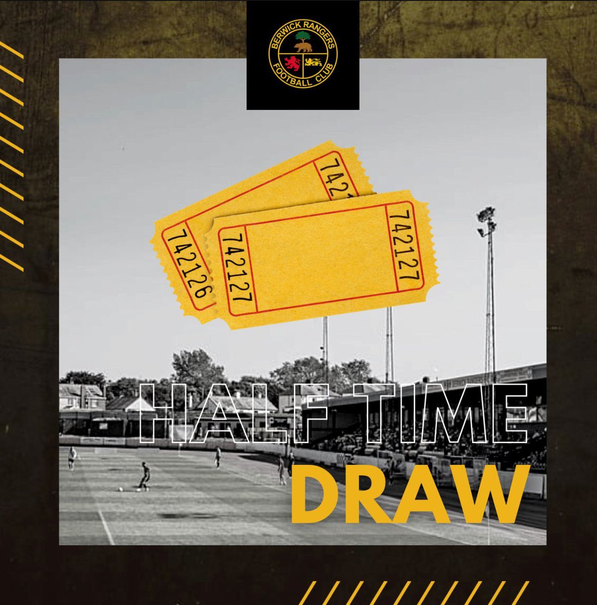 🎫 | Buy your half time draw tickets online!

Get involved in the Berwick Rangers half time draw and be in with the chance of winning £100 each time the 'Gers play at home!

⬇️ Get your tickets now! ⬇️

buff.ly/0gdSTLl