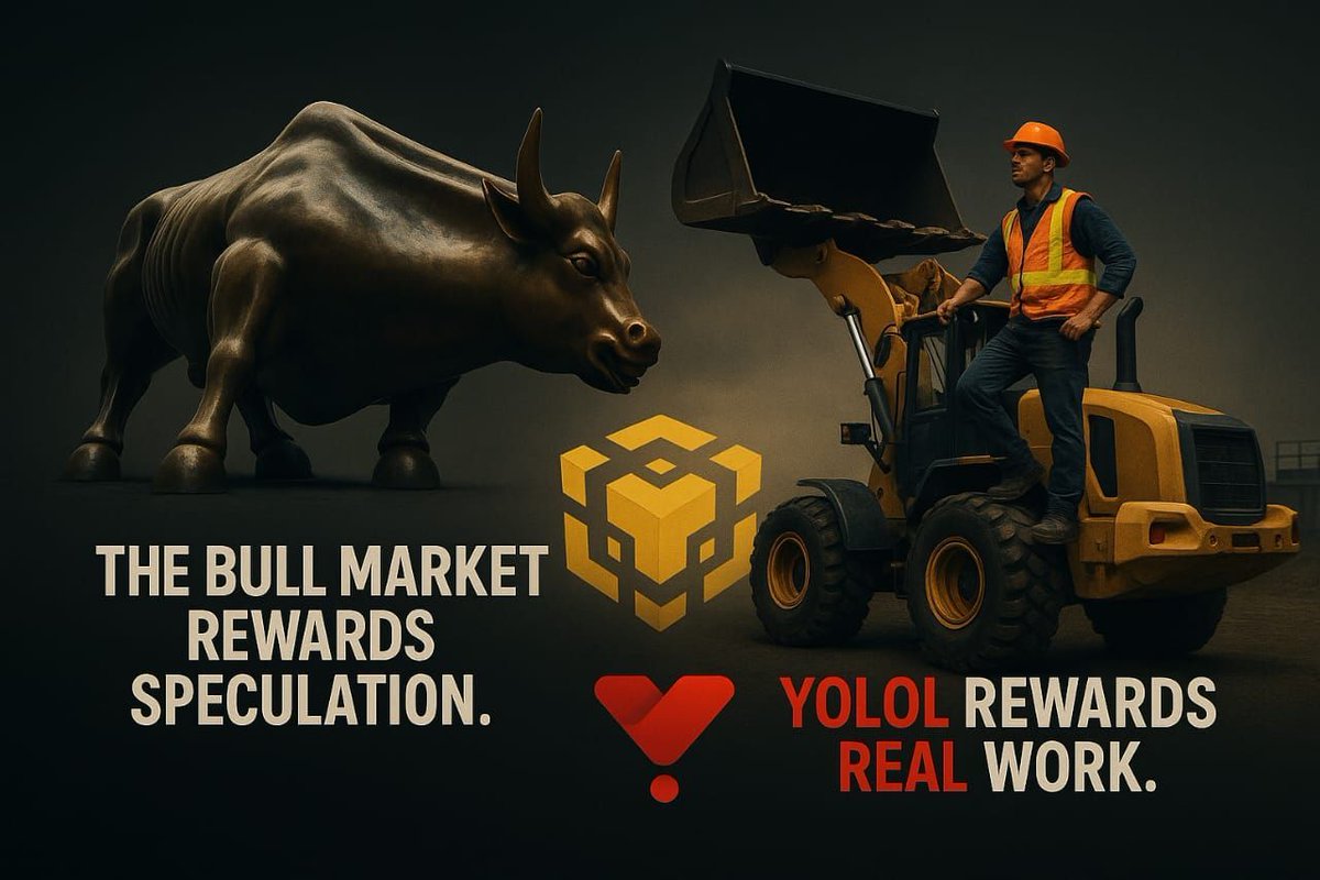 yolol_io's tweet photo. In this bull market, narratives win.โ๏ธ
Hence....
YoLoL is building the one powered by motion. โจ
#Bullish #YoLoL #BNB #RWA #CryptoInfra #RealYield https://t.co/DpqdTcOlAM