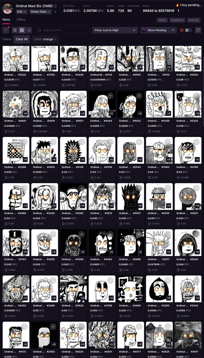 Classicmantweet's tweet image. gm magic internet collectors 🟧
two of the goated collections that I don't hold (yet) but would love to:
@OrdinalMaxiBiz - the ones that can't be stopped.
@BitcoinPuppets - the bitcoin muppets.
which ordinals collections do you like but don't currently hold?