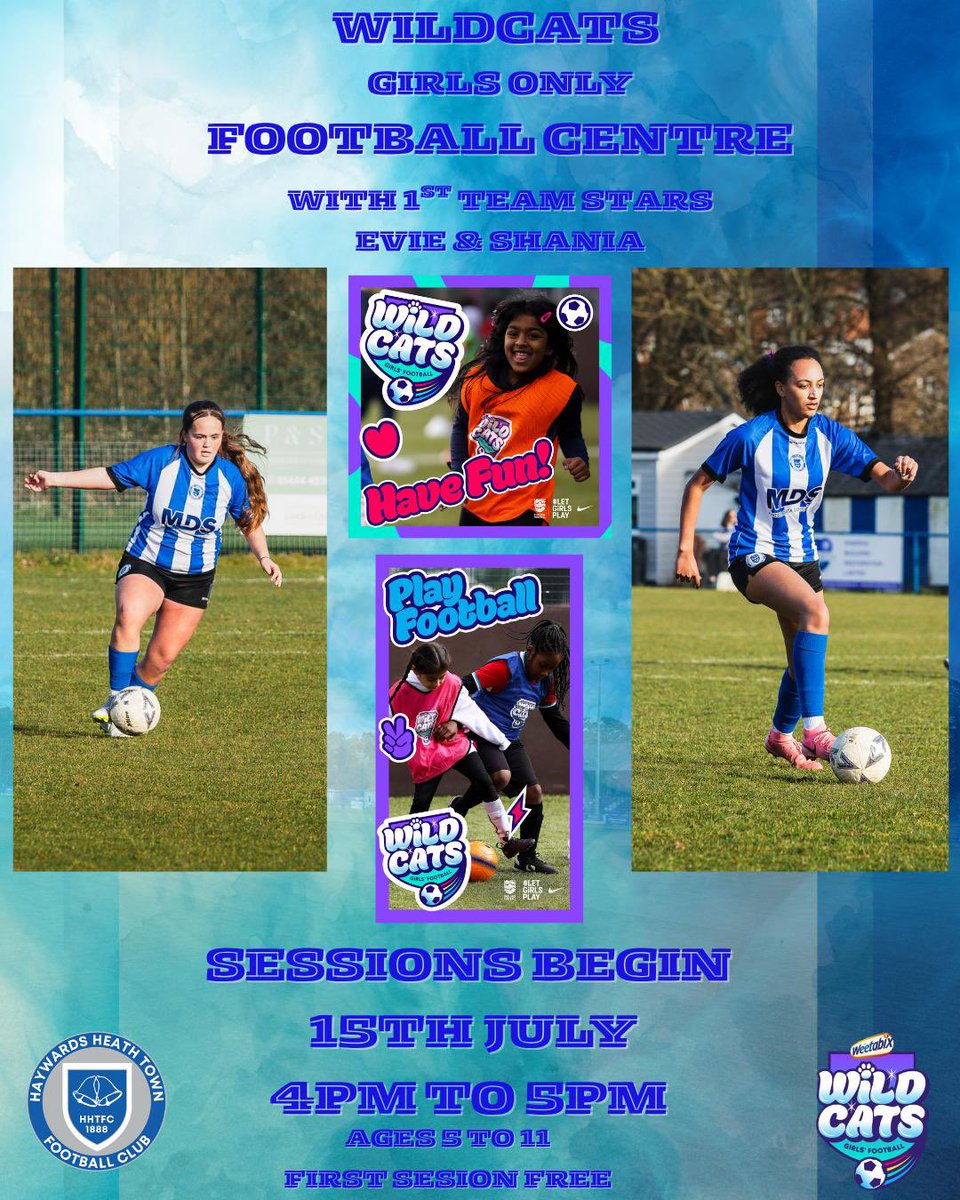 After a great turnout at our first session last week why not join us this week and start you wildcats journey! 

#wildcats #girlsfootball #football #sussexcfa #footballsessions #footballtraining