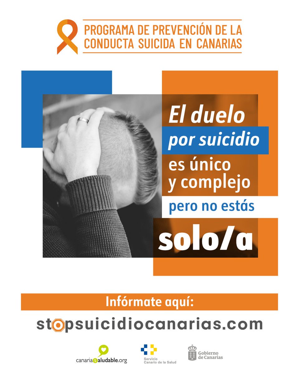 CanariaSaludable (@cansaludable) on Twitter photo #PrevencionSuicidio
La muerte de un familiar o allegado por suicidio puede ser una situación especialmente difícil.
El duelo puede incluir emociones como un estado de shock inicial y otros tipos de sentimientos.
Más información:
gobiernodecanarias.org/stopsuicidio/e…
<a href="/SanidadGobCan/">Sanidad Gobcan</a> #PrevencionSuicidio
La muerte de un familiar o allegado por suicidio puede ser una situación especialmente difícil.
El duelo puede incluir emociones como un estado de shock inicial y otros tipos de sentimientos.
Más información:
gobiernodecanarias.org/stopsuicidio/e…
<a href="/SanidadGobCan/">Sanidad Gobcan</a>