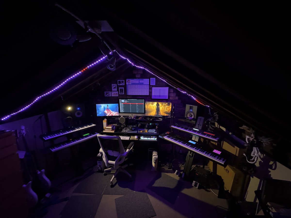 From humble beginings 6 years ago to a proper home studio.

Just under 2 weeks until the release of Plaything. And we still don’t know what we’re doing 😂💙🖤

#synth #synthpop #homestudio #alternativemusic #independentartist