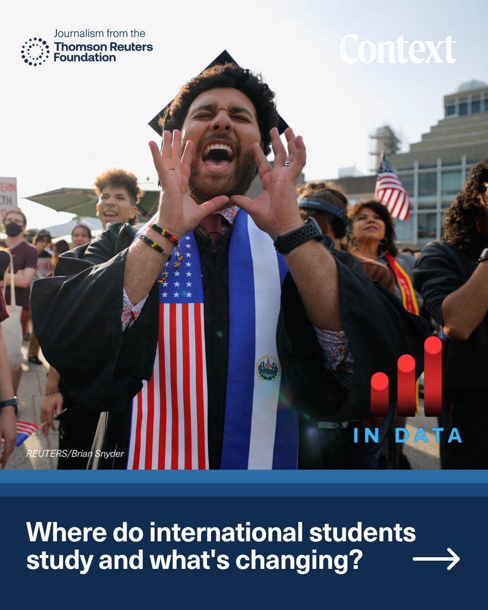 ContextNewsroom's tweet image. Over one million international students studied in the US in 2024
But new visa restrictions & policy changes are reshaping global education.
✍️ Bukola Adebayo reports.
🔗 context.news/socioeconomic-…