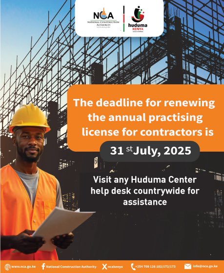 Avoid the last-minute rush! Visit any Huduma Centre nationwide for assistance with renewing your licence.^SO