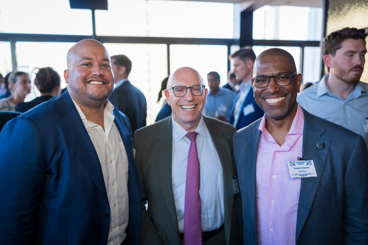 Our CEO <a href="/bhgoldfarb/">Bruce Goldfarb</a> recently caught up with <a href="/RomaineBostick/">Romaine Bostick</a> and <a href="/SidleyLaw/">Sidley Austin LLP</a> Partner Justin Nowellat <a href="/EdelSmithfield/">Edelman Smithfield</a>'s annual Summer Soirée at The Skylark - always a great evening of conversation and connections.