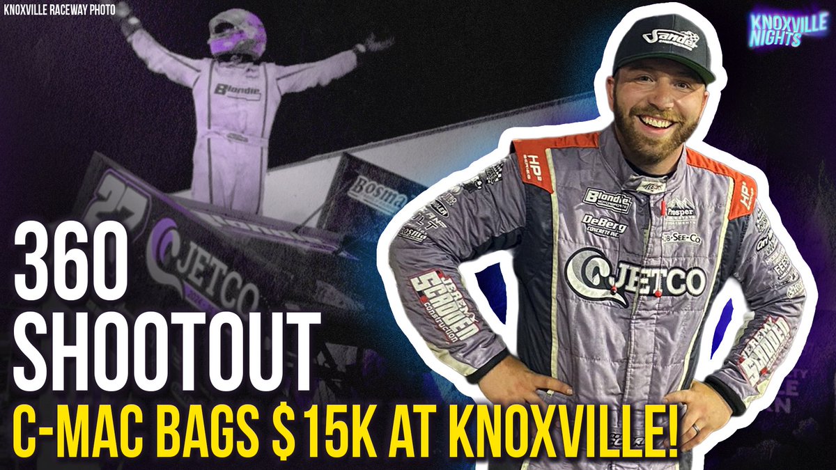 TEAMNETCODE's tweet image. 🚨 NEW EPISODE! @CarsonMcCarl scored $15K in the 3M #360Shootout over the weekend and Ayrton Gennetten (@AGennetten) earned his second career 410 win at Knoxville. Plus, the guys break down a wild, emotional week in Ohio with the World of Outlaws and High Limit Racing.

🤑 C-Mac…