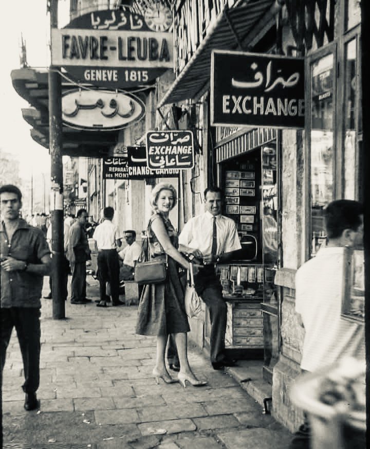 malaslawi's tweet image. شارع الرشيد، بغداد، خمسينات القرن الماضي.#بغداد