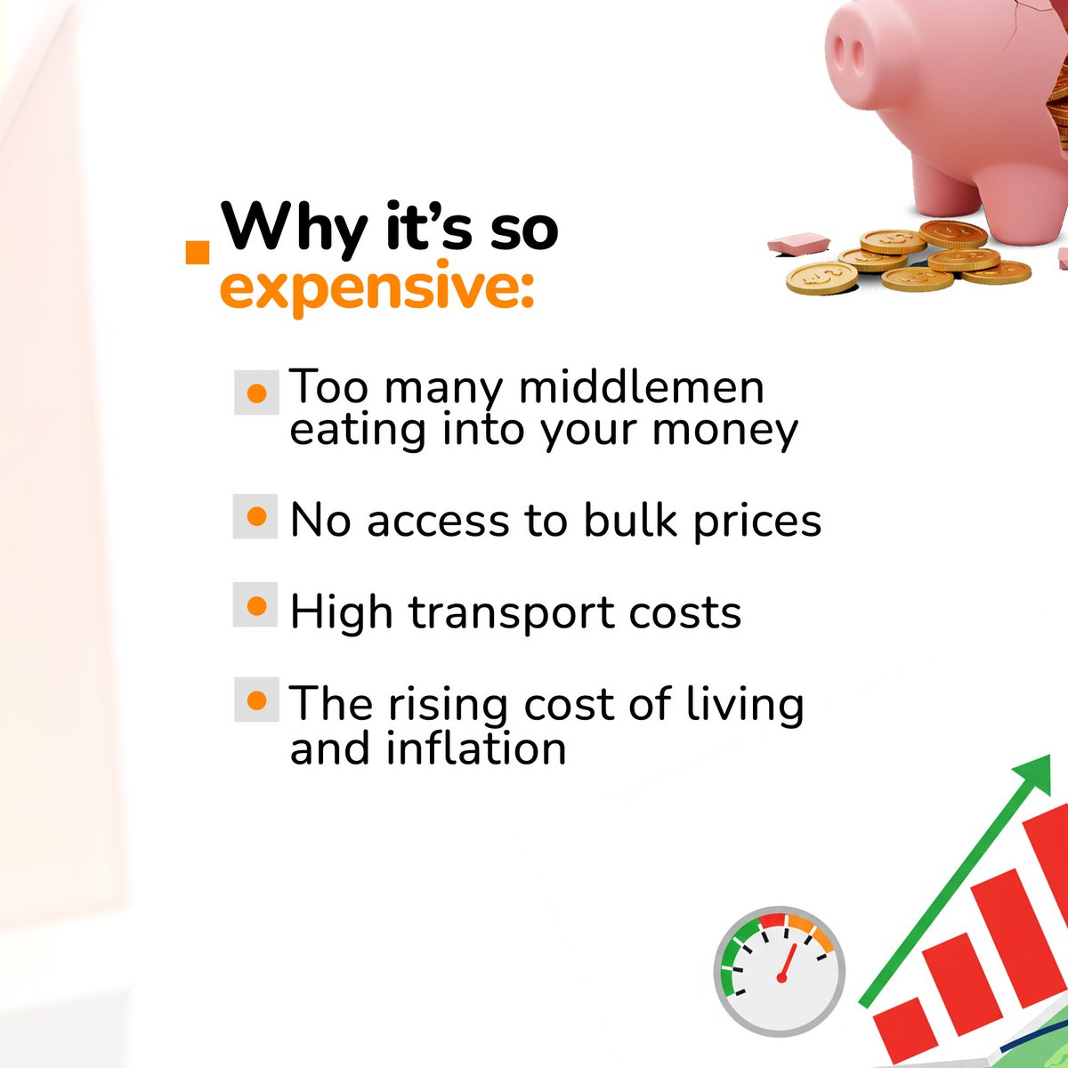agrogrid's tweet photo. Food prices donโt just rise for no reason.
From middlemen to waste and poor logistics but at Agrogrid, we are on a mission to make fresh food more affordable and accessible for everyone. ๐
๐๐ผ Swipe to see how weโre fixing the broken food system.
#agrogrid #agricinnovation #smartbuyer #farmtotable #shopsmart