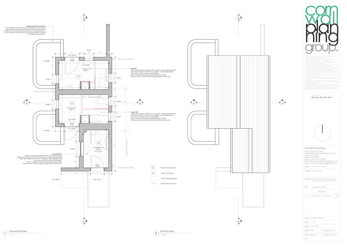We're preparing building regulations documents and a detailed tender pack to support local contractors, helping deliver a quality community facility that meets the town’s needs. #Hayle #Community