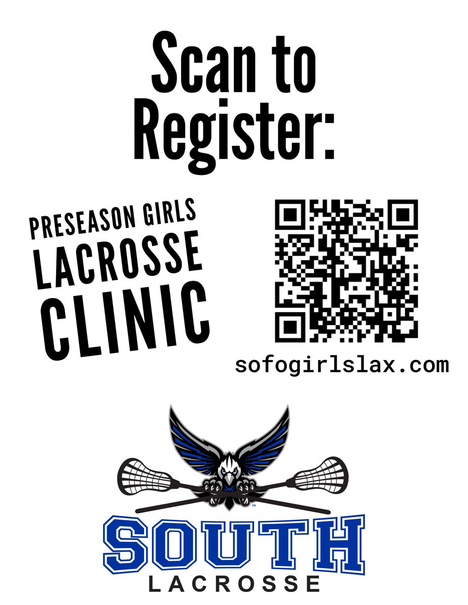 Register today for the Preseason Youth Clinic hosted by the SFHS girls lacrosse team and coaches!