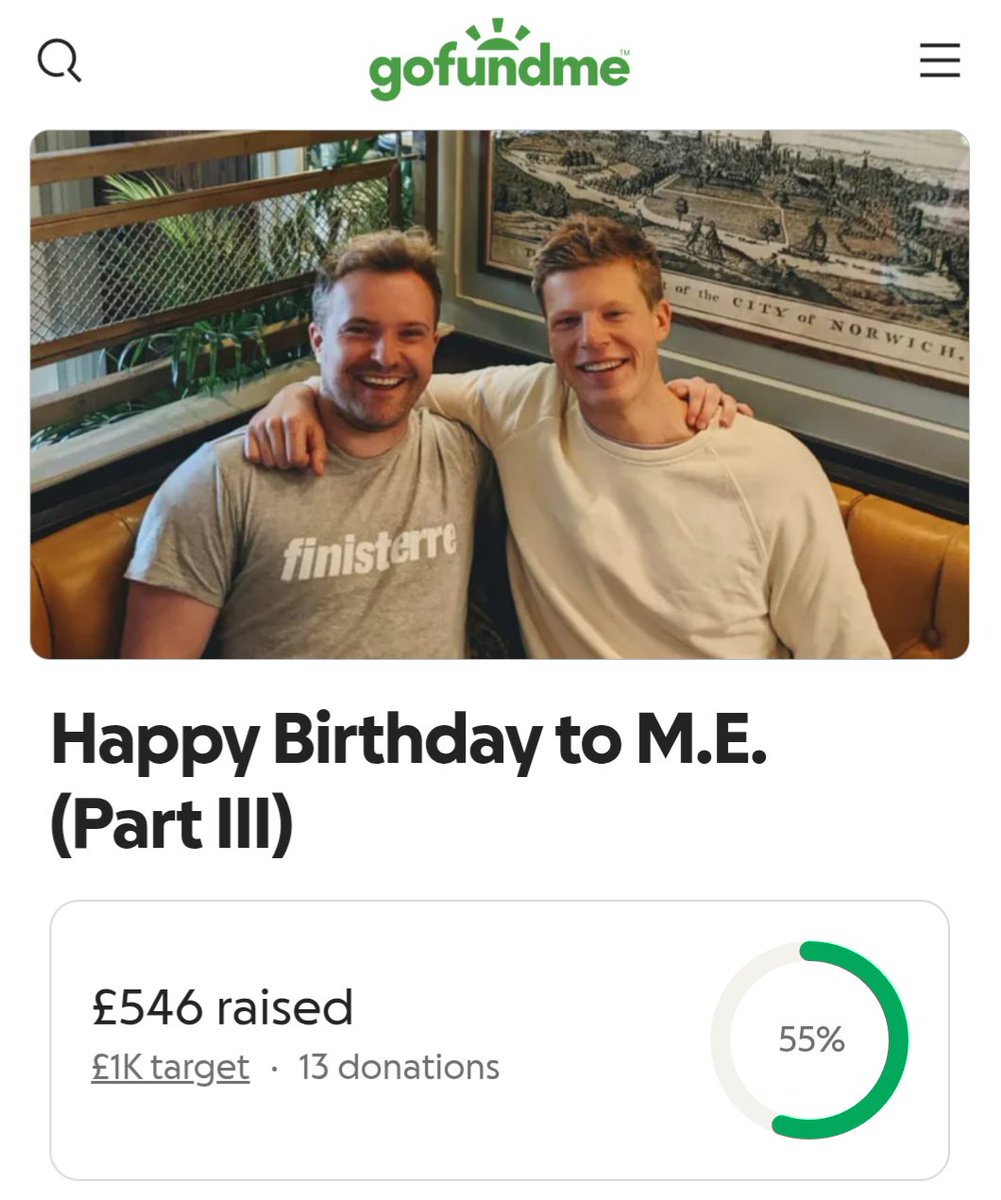 RorPreston's tweet image. It is my birthday this week 🥳🎈
And I'm a running my bday fundraiser for @wecrunchme!
If you appreciate our work *and* have the means, please consider chipping in a digital 🍺
If unable, retweets are v gratefully received too!
TYSM, link below
#MECFS #LongCovid