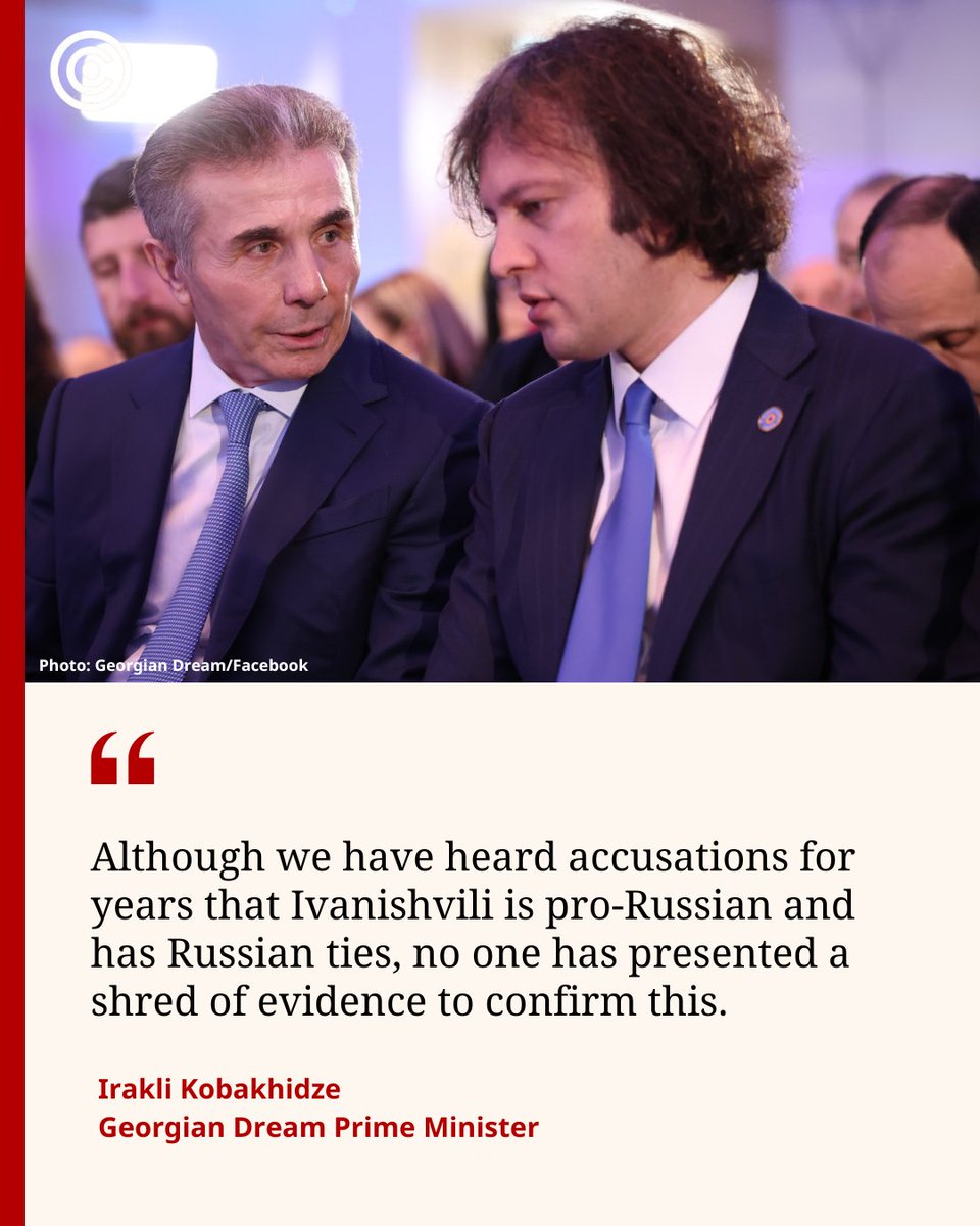CivilGe's tweet image. Georgian Dream Prime Minister Irakli Kobakhidze shrugged off allegations of the ruling party and its founder, Bidzina Ivanishvili, being “pro-Russian,” while thanking Tulsi Gabbard, Director of U.S. National Intelligence, for “exposing deep state.”
Read more:…