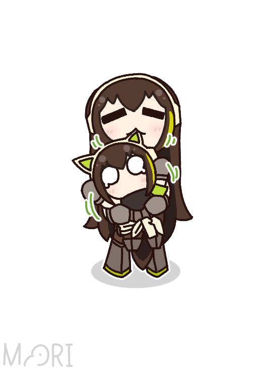 morikoa3's tweet image. chibi and doggo