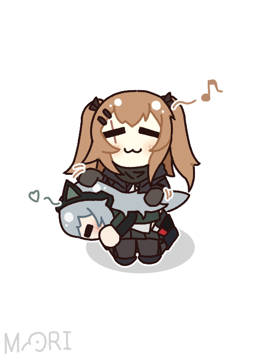 morikoa3's tweet image. chibi and doggo