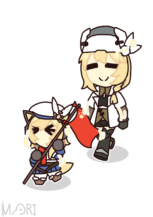 morikoa3's tweet image. chibi and doggo