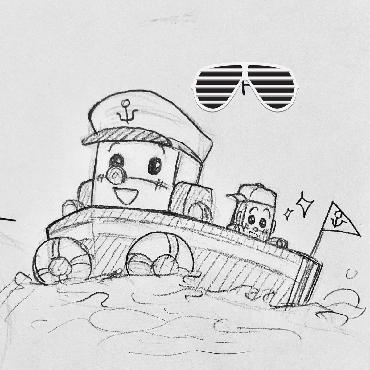3年前のファイルから原型ロボポリ絵