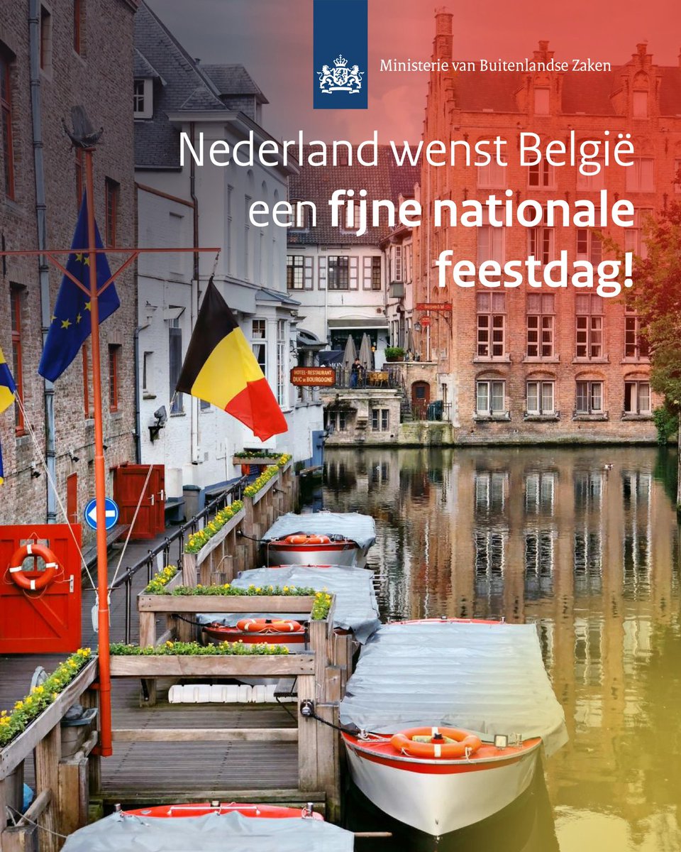 ministerBZ's tweet image. Vandaag viert België zijn nationale feestdag. Een goed moment om stil te staan bij onze bijzondere banden. Van de verregaande grensoverschrijdende samenwerking tot ons gezamenlijk optrekken in Europa en daarbuiten.
Ik wens onze zuiderburen dan ook een mooie 21 juli toe.