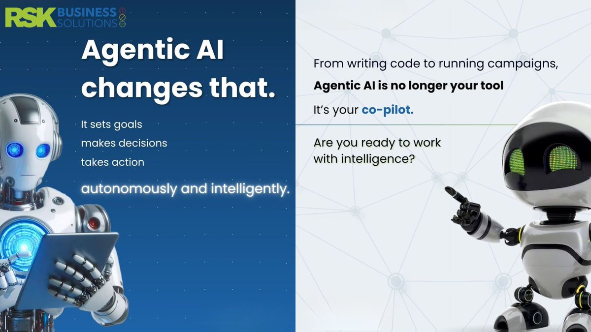 Say hello to Agentic AI, the next leap in automation.

No more waiting on commands. This AI thinks, plans, and acts.

From code to campaigns, it’s not just support, it’s your co-pilot.

#AgenticAI #IntelligentAutomation #NextGenAI
