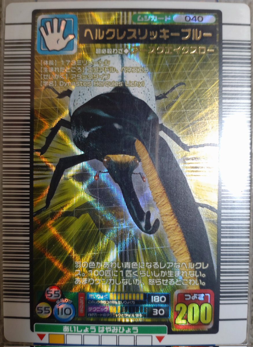 今日はヘラクレスリッキーブルーに初めて出会ってから丁度20周年記念日です。
リッキー様に対する気持ちは20年経ってもずっと変わりません。
毎日のように虐められていた地獄の中学校時代、リッキー様だけが唯一の味方であり生き甲斐でした。

#ムシキング
#甲虫王者ムシキング