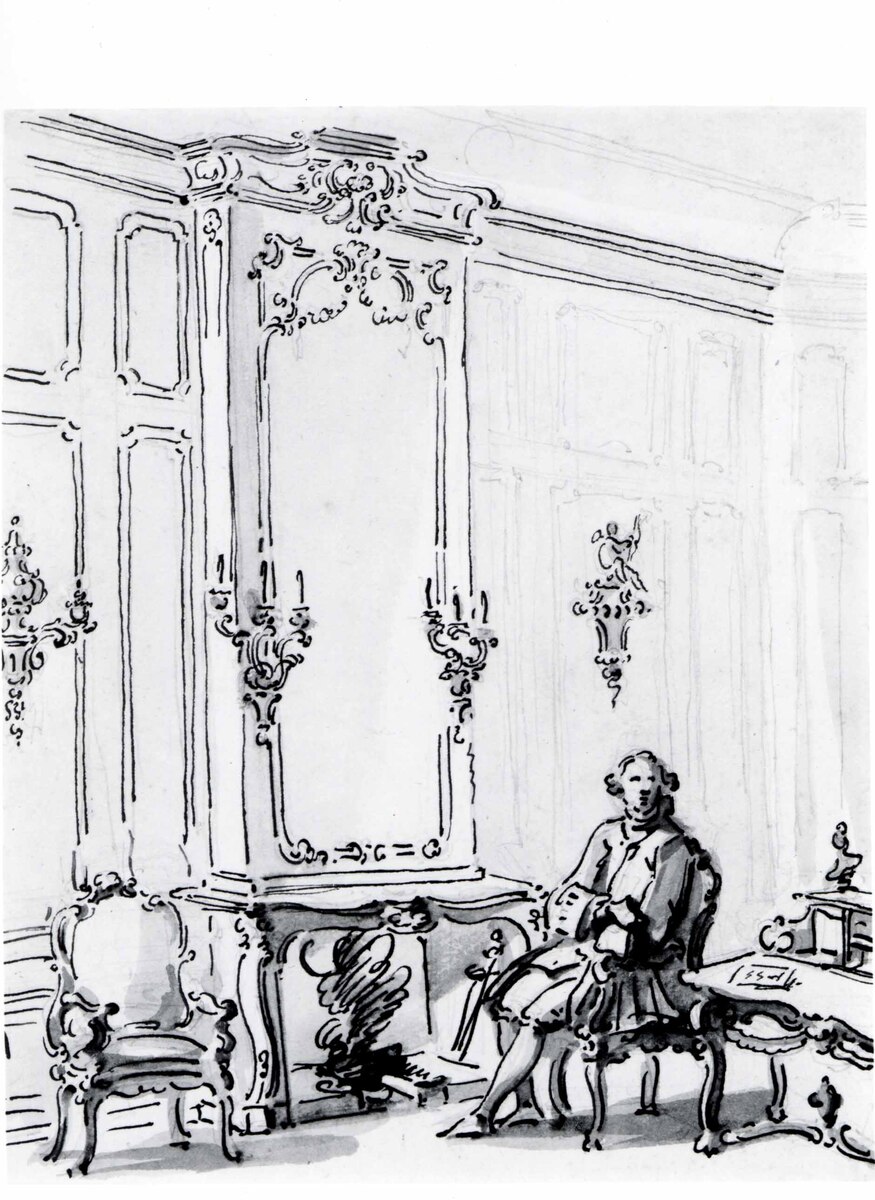 ArtistCanaletto's tweet image. A Venetian Interior, with a Young Man Seated by the Fire #artbots #canaletto
